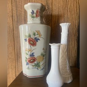 Vintage Japanese Floral Vase